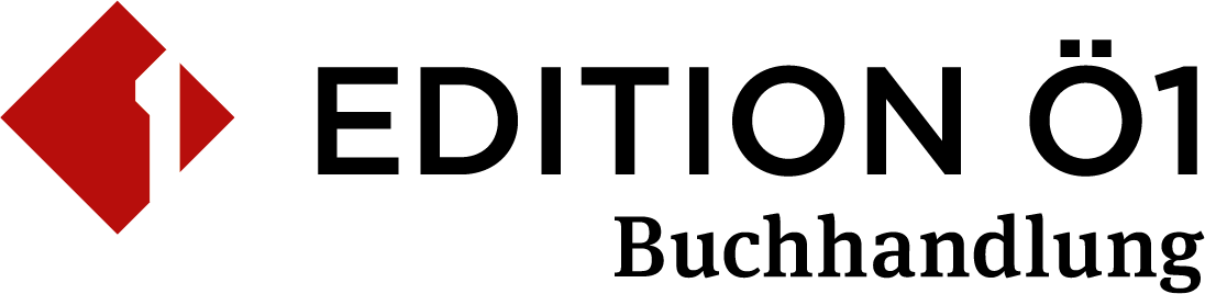 Das Logo der Ö1 Partnerbuchhandlungen: ein rotes Quadrat, auf der Ecke stehend, in der rechten Hälfte des Quadrates ist ein weißer Einser zu sehen